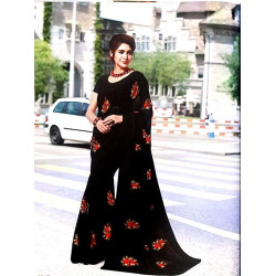 SUBHASH EMBELLISHED BLACK GEORGETTE SAREE - NYASSA 7
