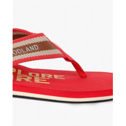 WOODLAND RED CASUAL SLIPPERS FOR MEN