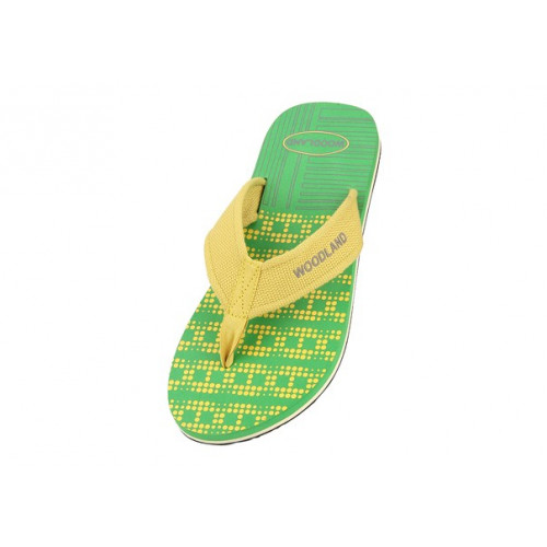 WOODLAND BRIGHT GREEN CASUAL SLIPPERS FOR MEN