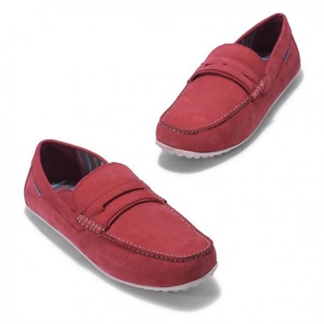 WOODLAND RED LOAFERS