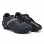 WOODLAND BLACK CASUAL SHOES
