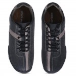 WOODLAND BLACK CASUAL SHOES