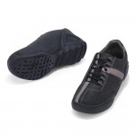 WOODLAND BLACK CASUAL SHOES