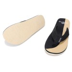 WOODLAND BLACK AND BEIGE SLIPPER FOR MEN