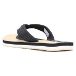 WOODLAND BLACK AND BEIGE SLIPPER FOR MEN