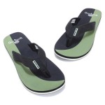 WOODLAND BLACK AND OLIVE SLIPPER FOR MEN