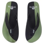 WOODLAND BLACK AND OLIVE SLIPPER FOR MEN