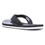 WOODLAND BLACK AND DARK GREY SLIPPER FOR MEN