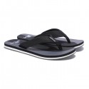 WOODLAND BLACK AND DARK GREY SLIPPER FOR MEN
