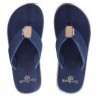 WOODLAND NAVY AND CAMEL CASUAL SLIPPERS FOR MEN