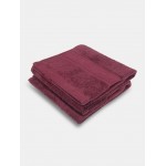 JOCKEY BURGUNDY HAND TOWEL - PACK OF 2 - STYLE T201