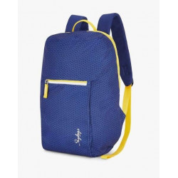 SKYBAGS NAVY BLUE YELLOW PADDED BACKPACK