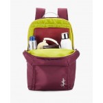 SKYBAGS MAROON BACKPACK WITH PLACEMENT BRAND PRINT