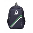 UNITED COLORS OF BENETTON 15" NAVY LAPTOP BACKPACK