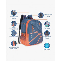SKYBAGS FIGO 04 BLUE CASUAL BACKPACK 32LTRS
