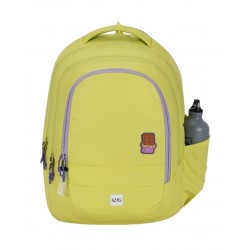 WIKI GIRL 2 COATED SCHOOL BAG - GREEN