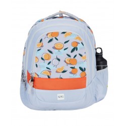 WIKI GIRL 2 COATED SCHOOL BAG - GREEN
